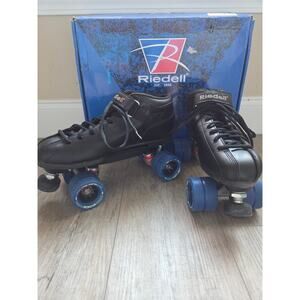 Riedell R3 Black Roller Derby Skates Men’s 11 Sonar Demon Wheels